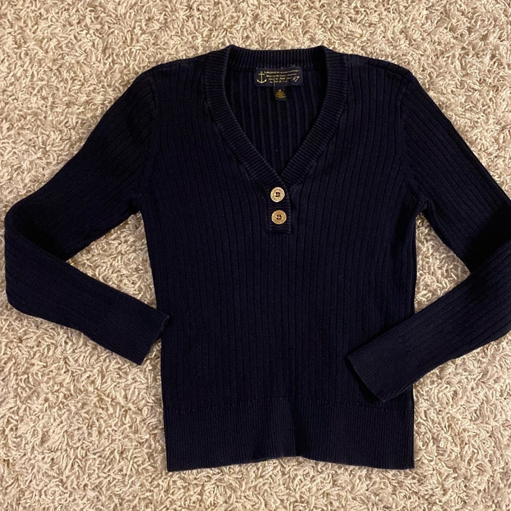 Lauren jeans sweater size medium